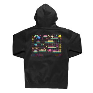 Girl Skateboards x Sanrio Kawaii Arcade Level Up Black Hoodie-Small
